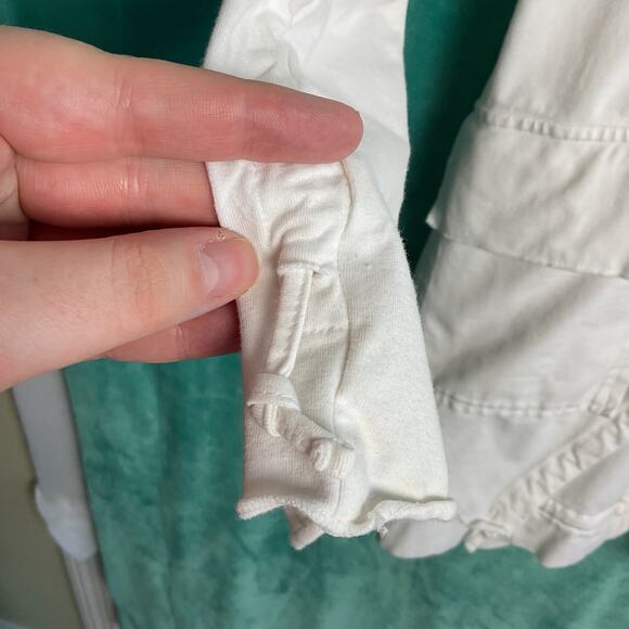 Neon Buddha Womens Ivory Shacket Full Zip Button Down with Pockets Size Small - Picture 7 of 13